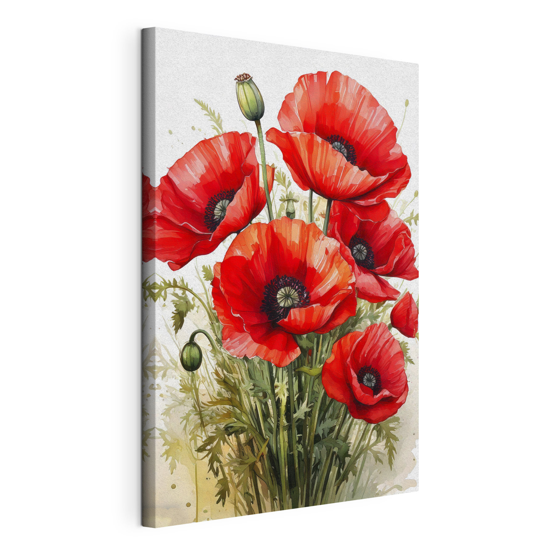 Painting of red flowers