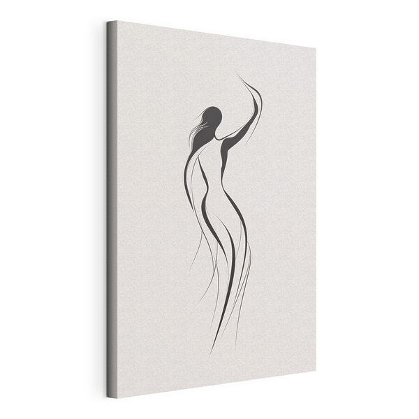 Canvas Schilderijen Zwart-wit tekening van een vrouw (Artikelnummer: s41487) Canvas Schilderijen Canvas Schilderijen Zwart-wit tekening van een vrouw (Artikelnummer: s41487)