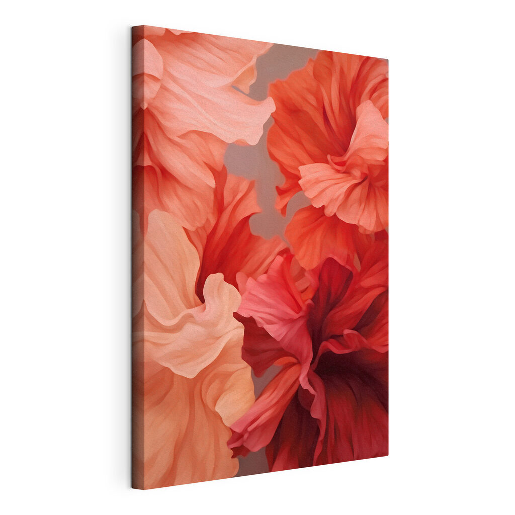 Vibrant blooms in soft hues