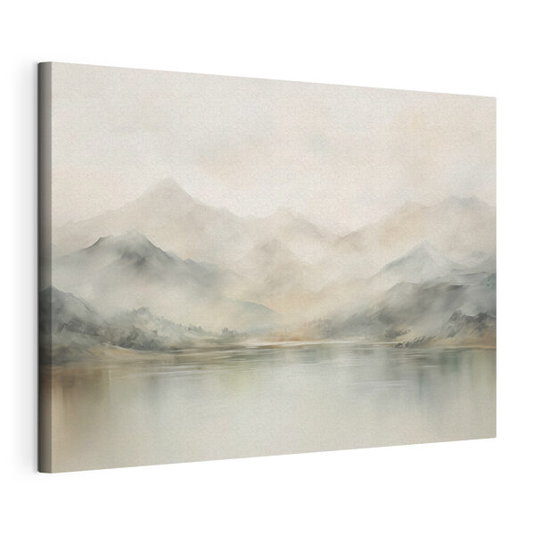 Canvas Schilderijen Aquarel van een meer met bergen in de verte (Artikelnummer: s41600) Canvas Schilderijen Canvas Schilderijen Aquarel van een meer met bergen in de verte (Artikelnummer: s41600)