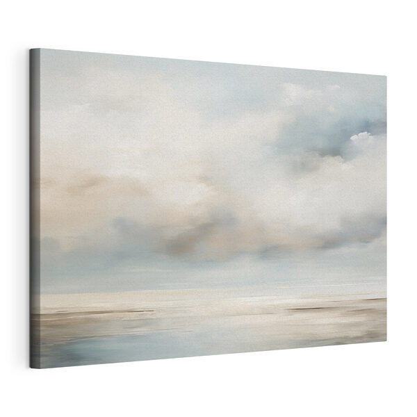 Canvas Schilderijen Canvas Schilderijen Bewolkte lucht boven water (Artikelnummer: s41602)