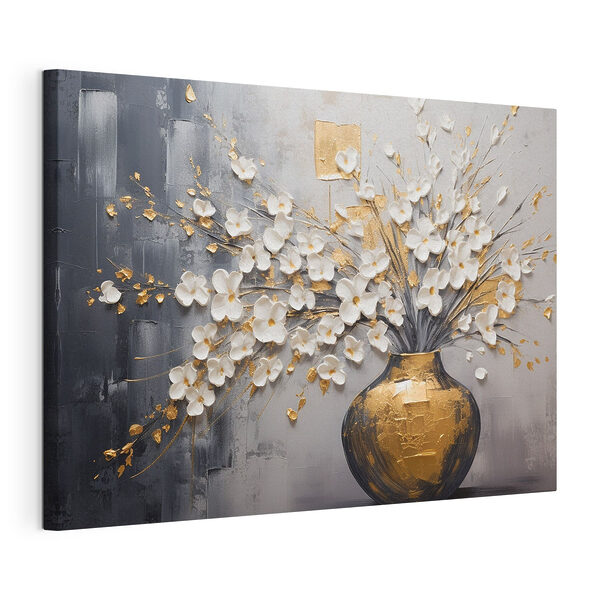 Canvas Schilderijen Schilderij van bloemen in een vaas (Artikelnummer: s41558) Canvas Schilderijen Canvas Schilderijen Schilderij van bloemen in een vaas (Artikelnummer: s41558)