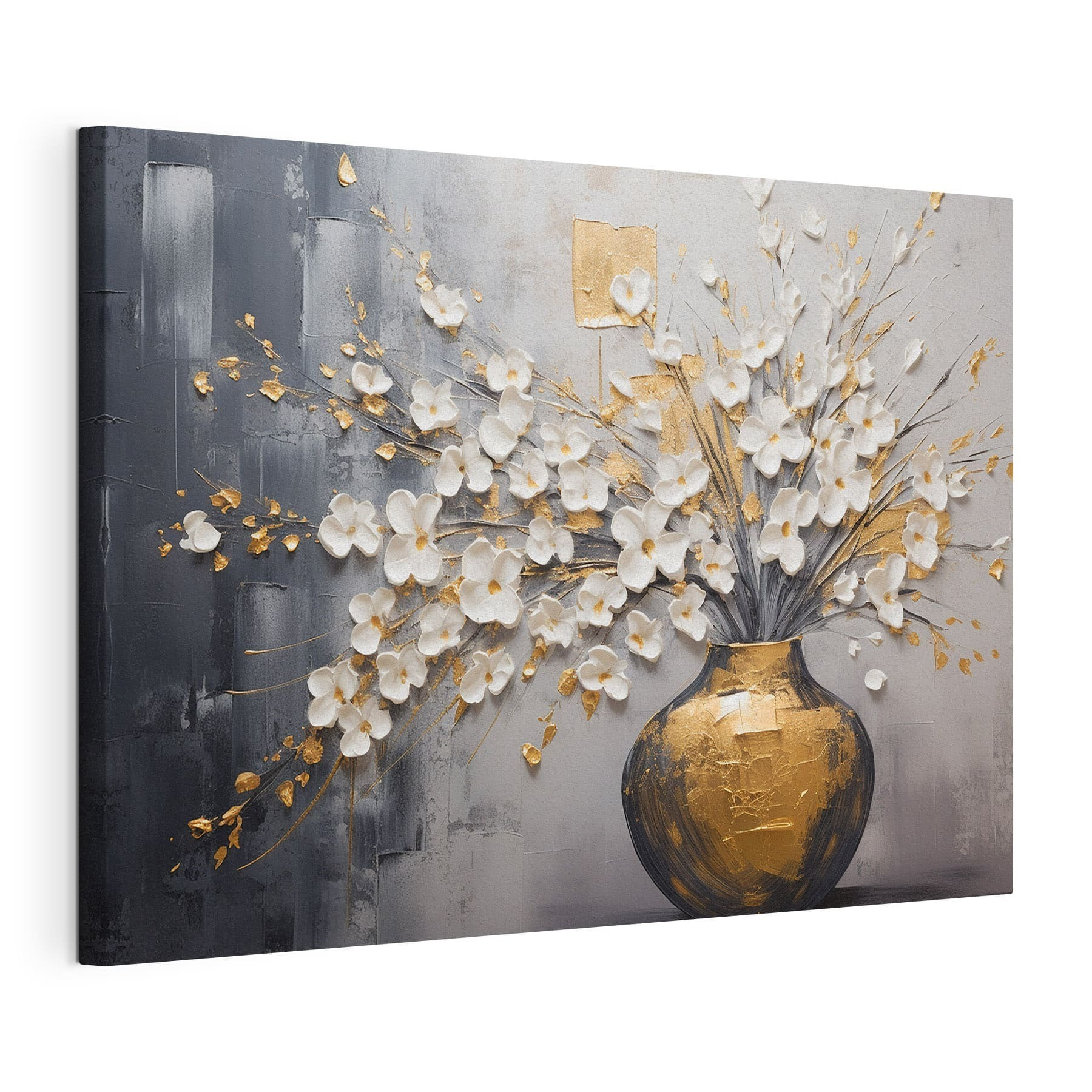 Painting of flowers in a vase Painting of flowers in a vase