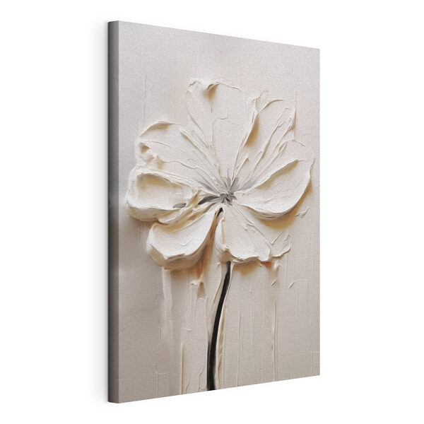 Canvas Schilderijen Witte bloem gesneden in een wit oppervlak (Artikelnummer: s41688) Canvas Schilderijen Canvas Schilderijen Witte bloem gesneden in een wit oppervlak (Artikelnummer: s41688)