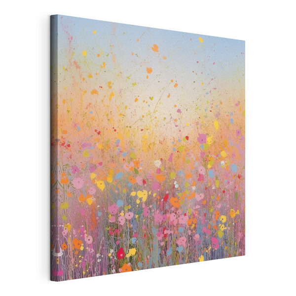 Canvas Schilderijen Schilderij van bloemen in een veld (Artikelnummer: s41695) Canvas Schilderijen Canvas Schilderijen Schilderij van bloemen in een veld (Artikelnummer: s41695)