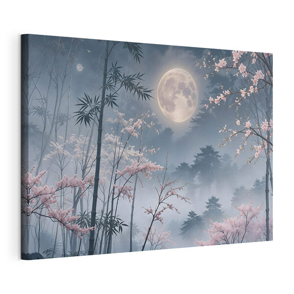 Canvas Schilderijen Canvas Schilderijen Volle maan aan de hemel (Artikelnummer: s41717)