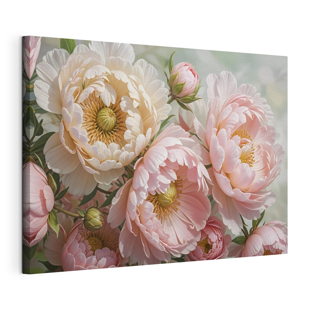 Delicate blooms in soft hues