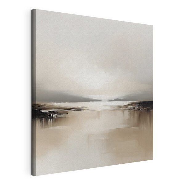 Water met een bewolkte hemel Canvas Schilderijen Water met een bewolkte hemel