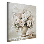 Canvas Schilderijen Schilderij van bloemen in een vaas