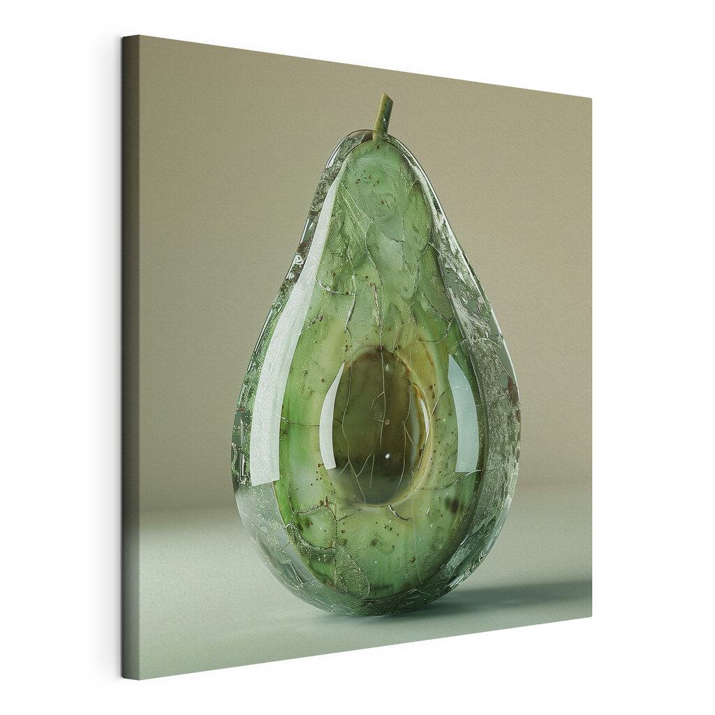 Artistic interpretation of a ripe avocado Artistic interpretation of a ripe avocado