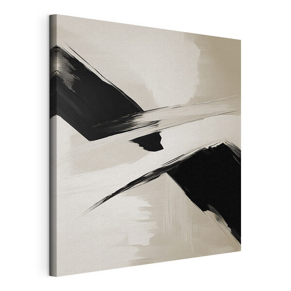 Canvas Schilderijen Zwart-witte penseelstreken (Artikelnummer: s42245) Canvas Schilderijen Canvas Schilderijen Zwart-witte penseelstreken (Artikelnummer: s42245)