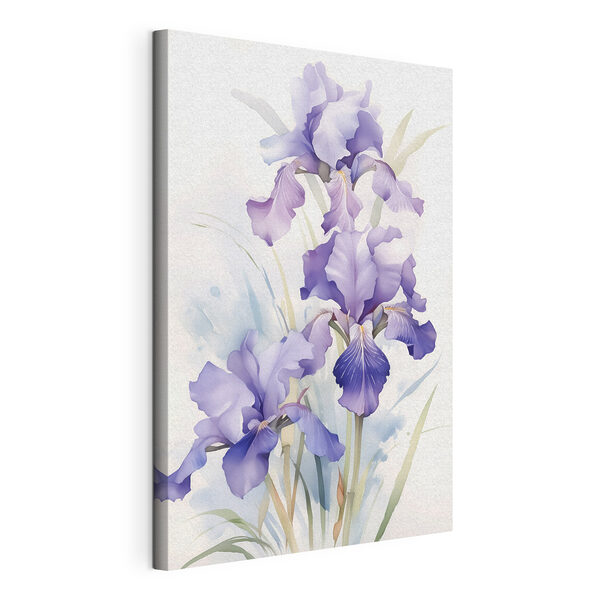 Canvas Schilderijen Canvas Schilderijen Iris in zachte pasteltinten (Artikelnummer: s42414)