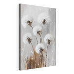 Canvas Schilderijen Groep witte pluizige bloemen