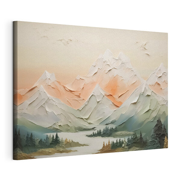 Canvas Schilderijen Schilderij van een bergketen (Artikelnummer: s42589) Canvas Schilderijen Canvas Schilderijen Schilderij van een bergketen (Artikelnummer: s42589)