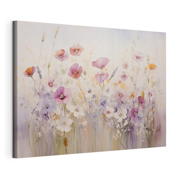 Canvas Schilderijen Schilderij van bloemen in een veld (Artikelnummer: s42557) Canvas Schilderijen Canvas Schilderijen Schilderij van bloemen in een veld (Artikelnummer: s42557)