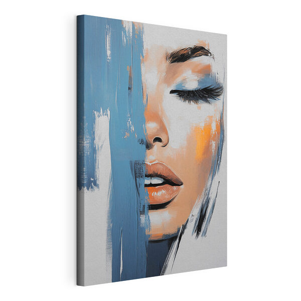 Canvas Schilderijen Schilderij van een vrouw’s gezicht (Artikelnummer: s42553) Canvas Schilderijen Canvas Schilderijen Schilderij van een vrouw’s gezicht (Artikelnummer: s42553)