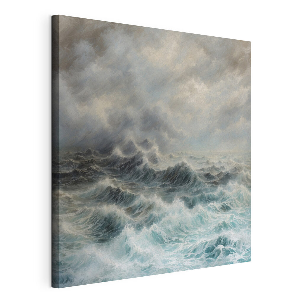 Painting of waves in the ocean Painting of waves in the ocean