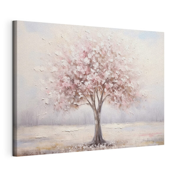 Canvas Schilderijen Schilderij van een boom met roze bloemen (Artikelnummer: s42629) Canvas Schilderijen Canvas Schilderijen Schilderij van een boom met roze bloemen (Artikelnummer: s42629)