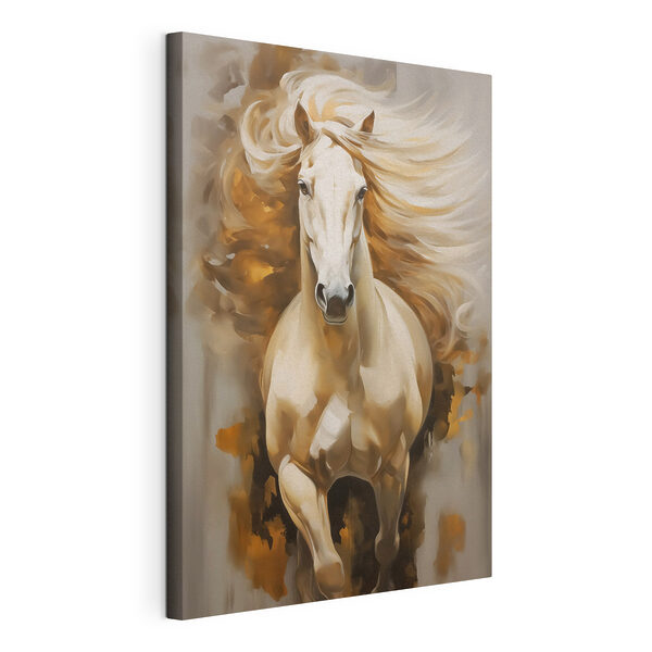 Canvas Schilderijen Schilderij van een paard met lange manen (Artikelnummer: s42747) Canvas Schilderijen Canvas Schilderijen Schilderij van een paard met lange manen (Artikelnummer: s42747)
