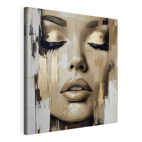 Canvas Schilderijen Painting of a woman's face (Artikelnummer: s42598) Canvas Schilderijen Painting of a woman's face (Artikelnummer: s42598)