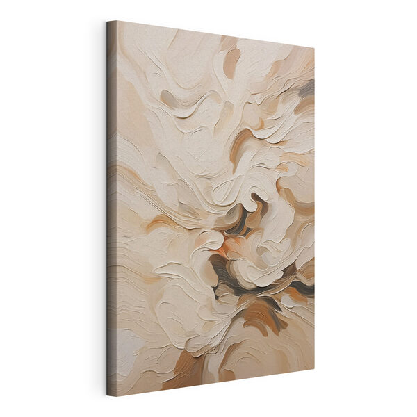 Zachte tinten in vloeiende abstractie Canvas Schilderijen Zachte tinten in vloeiende abstractie
