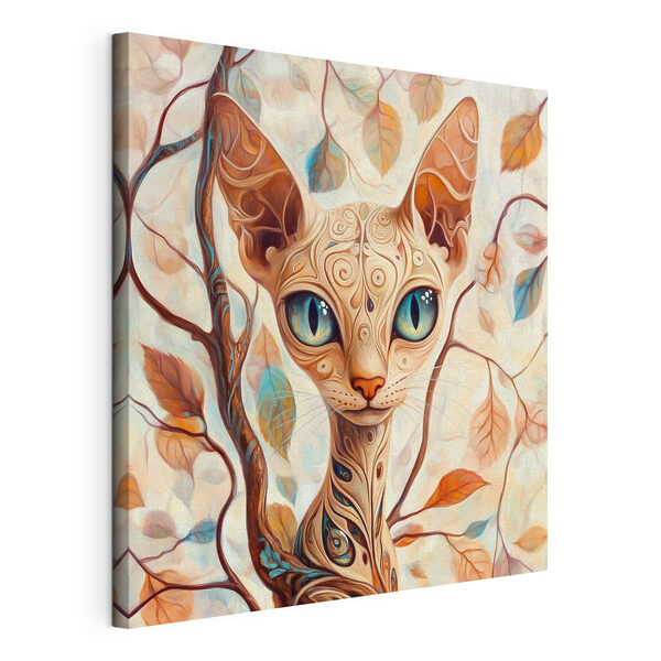 Canvas Schilderijen Kat met een tatoeage (Artikelnummer: s42988) Canvas Schilderijen Canvas Schilderijen Kat met een tatoeage (Artikelnummer: s42988)