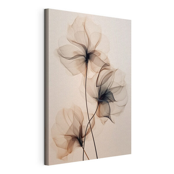 Canvas Schilderijen Delicate stroom van doorschijnende bloemen (Artikelnummer: s43015) Canvas Schilderijen Canvas Schilderijen Delicate stroom van doorschijnende bloemen (Artikelnummer: s43015)