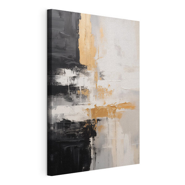 Zwart-wit schilderij Canvas Schilderijen Zwart-wit schilderij