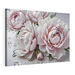 Groep roze bloemen Canvas Schilderijen Groep roze bloemen