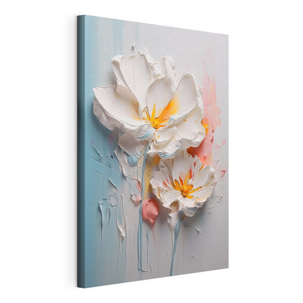 Canvas Schilderijen Schilderij van bloemen op een muur (Artikelnummer: s43196) Canvas Schilderijen Canvas Schilderijen Schilderij van bloemen op een muur (Artikelnummer: s43196)