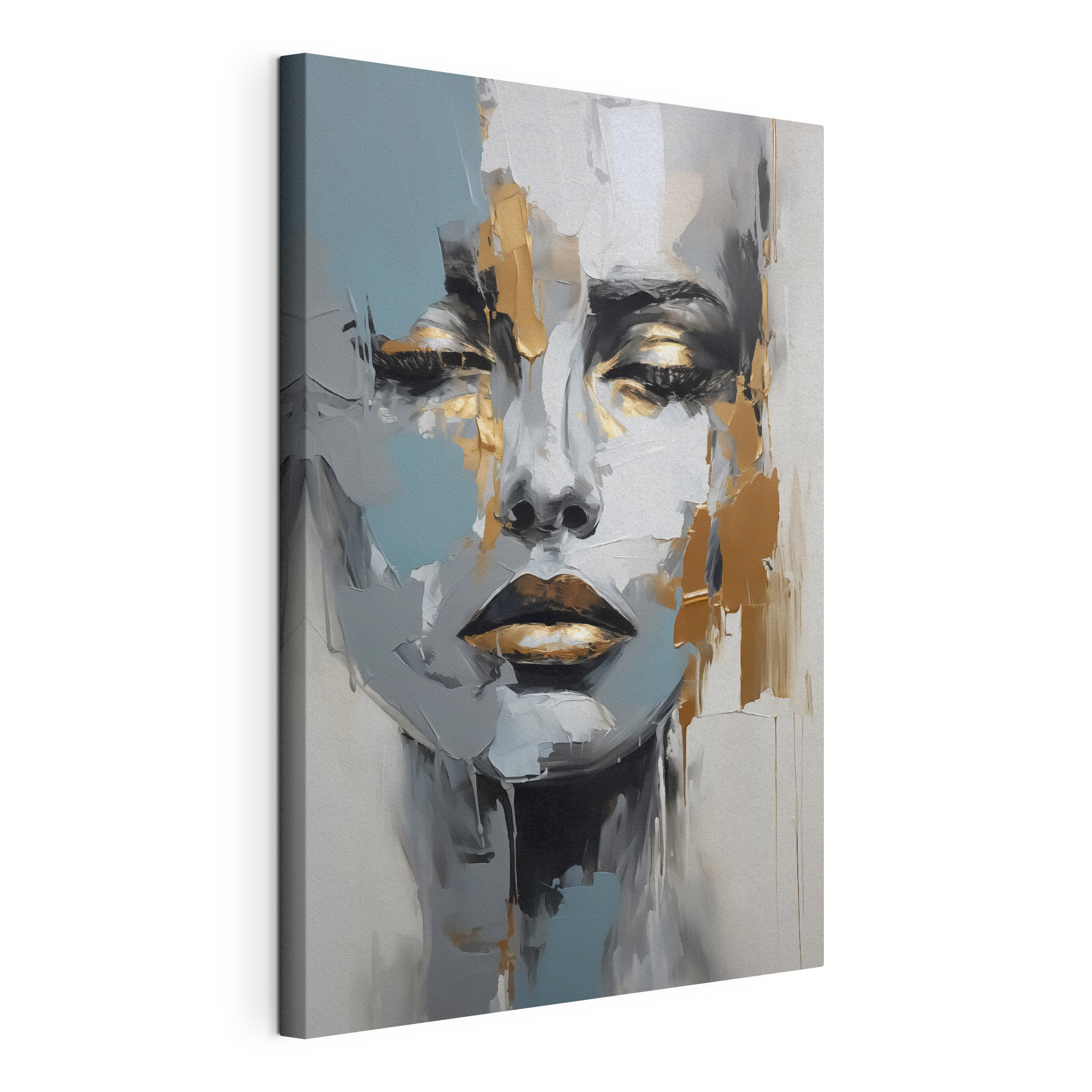 Painting of a woman's face Painting of a woman's face