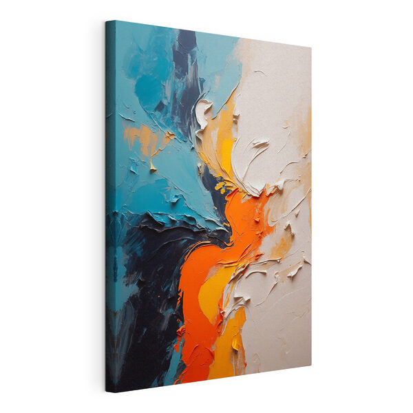 Canvas Schilderijen Canvas Schilderijen Levendige wervelingen van kleur en textuur (Artikelnummer: s43094)