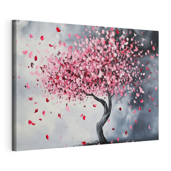 Canvas Schilderijen Boom met roze bloemblaadjes (Artikelnummer: s43299) Canvas Schilderijen Canvas Schilderijen Boom met roze bloemblaadjes (Artikelnummer: s43299)
