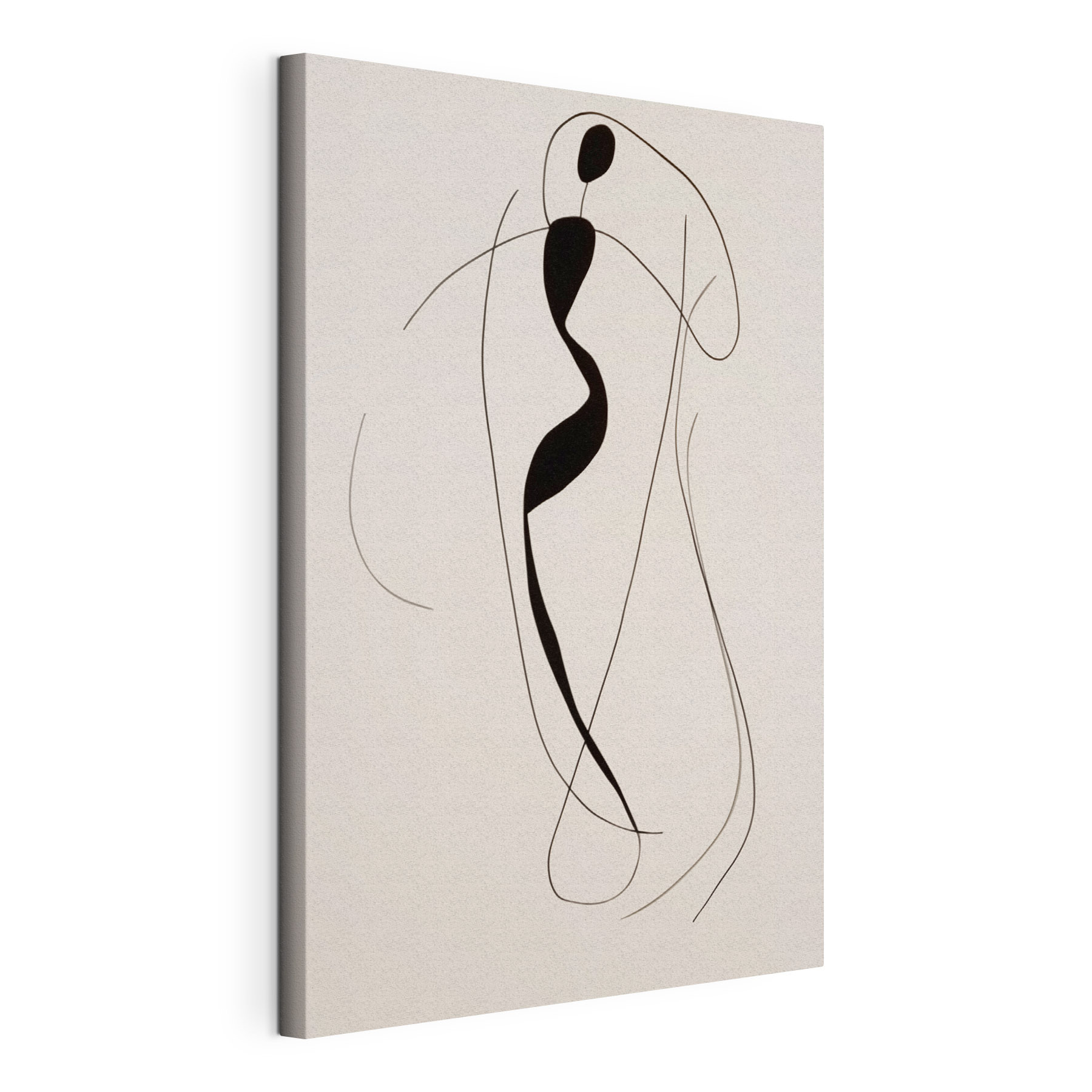 Black and white drawing of a woman Black and white drawing of a woman