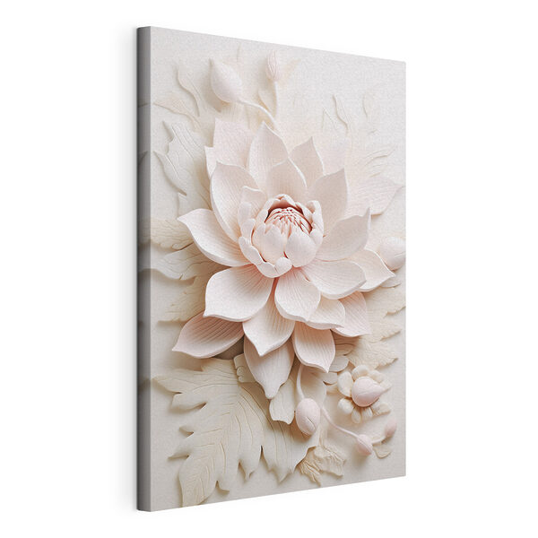 Canvas Schilderijen Witte bloem met bladeren (Artikelnummer: s43335) Canvas Schilderijen Canvas Schilderijen Witte bloem met bladeren (Artikelnummer: s43335)