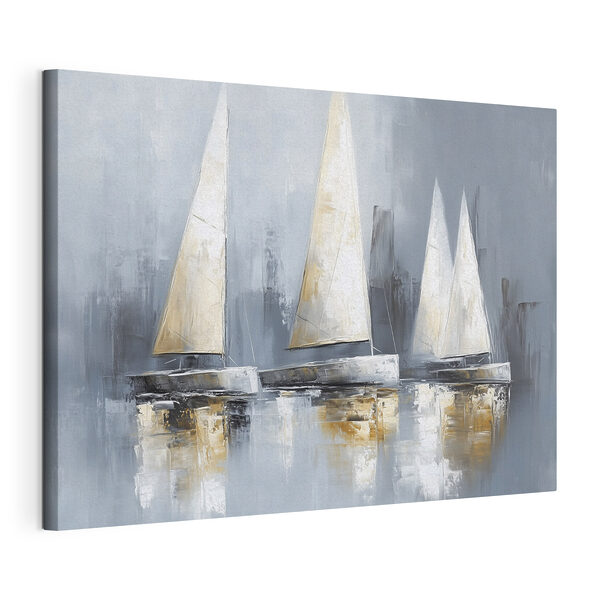 Canvas Schilderijen Schilderij van zeilboten op water (Artikelnummer: s43506) Canvas Schilderijen Canvas Schilderijen Schilderij van zeilboten op water (Artikelnummer: s43506)
