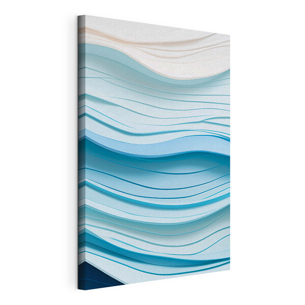 Canvas Schilderijen Blauwe en witte golvende lijnen (Artikelnummer: s43584) Canvas Schilderijen Canvas Schilderijen Blauwe en witte golvende lijnen (Artikelnummer: s43584)