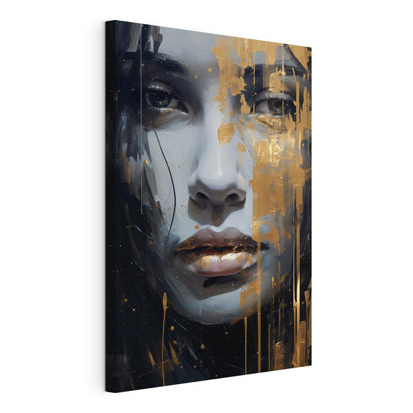 Canvas Schilderijen Opvallend portret met gedurfde accenten (Artikelnummer: s43572) Canvas Schilderijen Canvas Schilderijen Opvallend portret met gedurfde accenten (Artikelnummer: s43572)