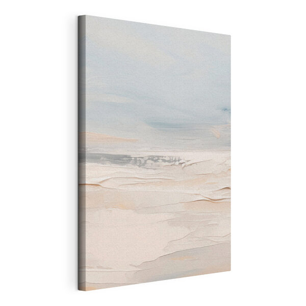 Canvas Schilderijen Witte en blauwe lucht met wolken