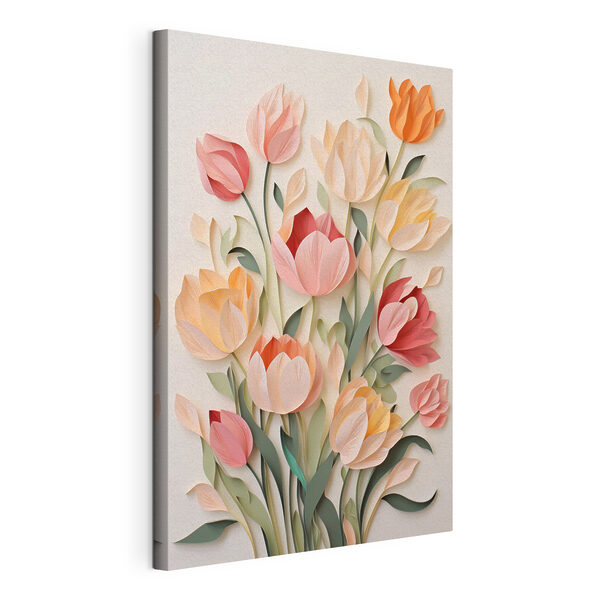 Canvas Schilderijen Knip bloemen uit papier (Artikelnummer: s43567) Canvas Schilderijen Canvas Schilderijen Knip bloemen uit papier (Artikelnummer: s43567)