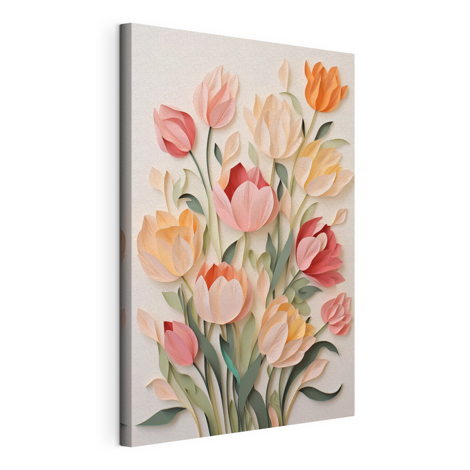 Paper cut out of flowers