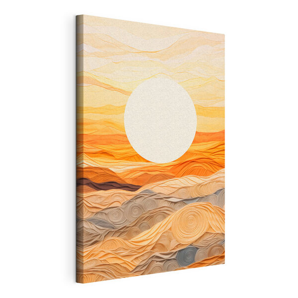 Canvas Schilderijen Zon boven een woestijn (Artikelnummer: s43586) Canvas Schilderijen Canvas Schilderijen Zon boven een woestijn (Artikelnummer: s43586)