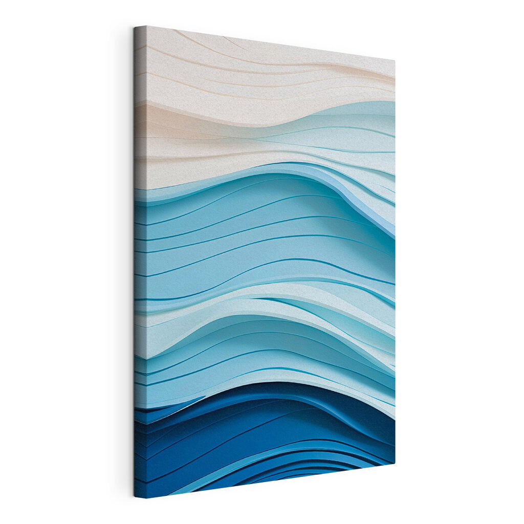 Blue and white wavy lines Blue and white wavy lines