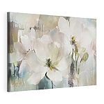 Delicate bloemen in zachte kleuren Canvas Schilderijen Delicate bloemen in zachte kleuren