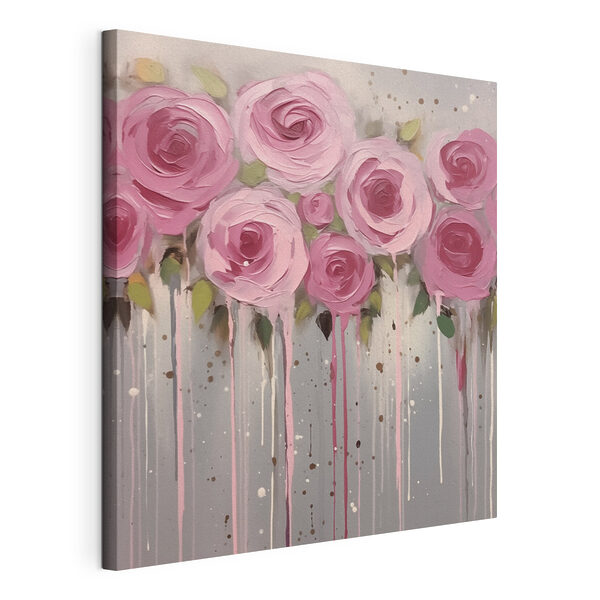 Canvas Schilderijen Schilderij van roze bloemen (Artikelnummer: s43930) Canvas Schilderijen Canvas Schilderijen Schilderij van roze bloemen (Artikelnummer: s43930)