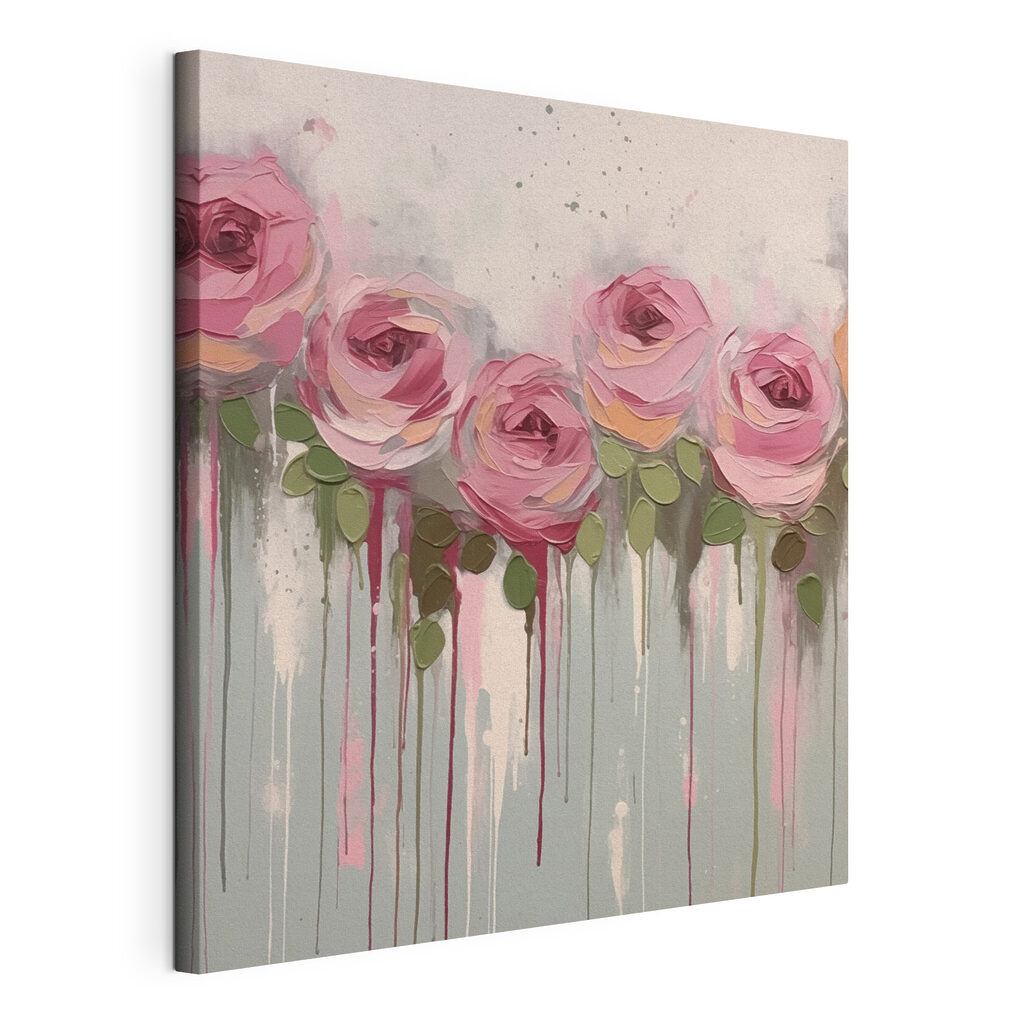 Painting of pink roses