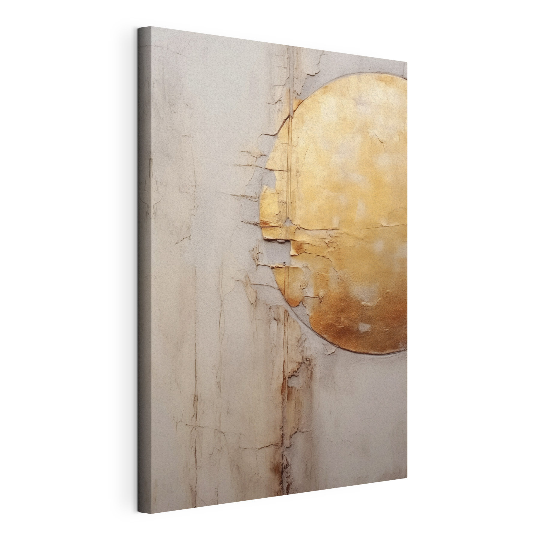 Textured walls with circular element