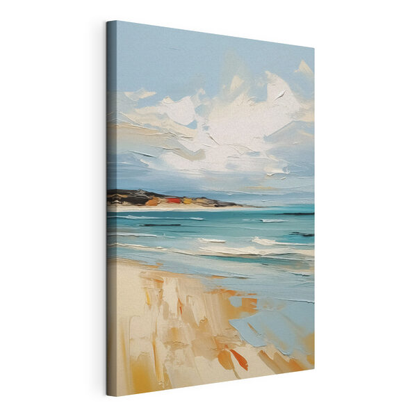 Canvas Schilderijen Schilderij van een strand en water (Artikelnummer: s44036) Canvas Schilderijen Canvas Schilderijen Schilderij van een strand en water (Artikelnummer: s44036)
