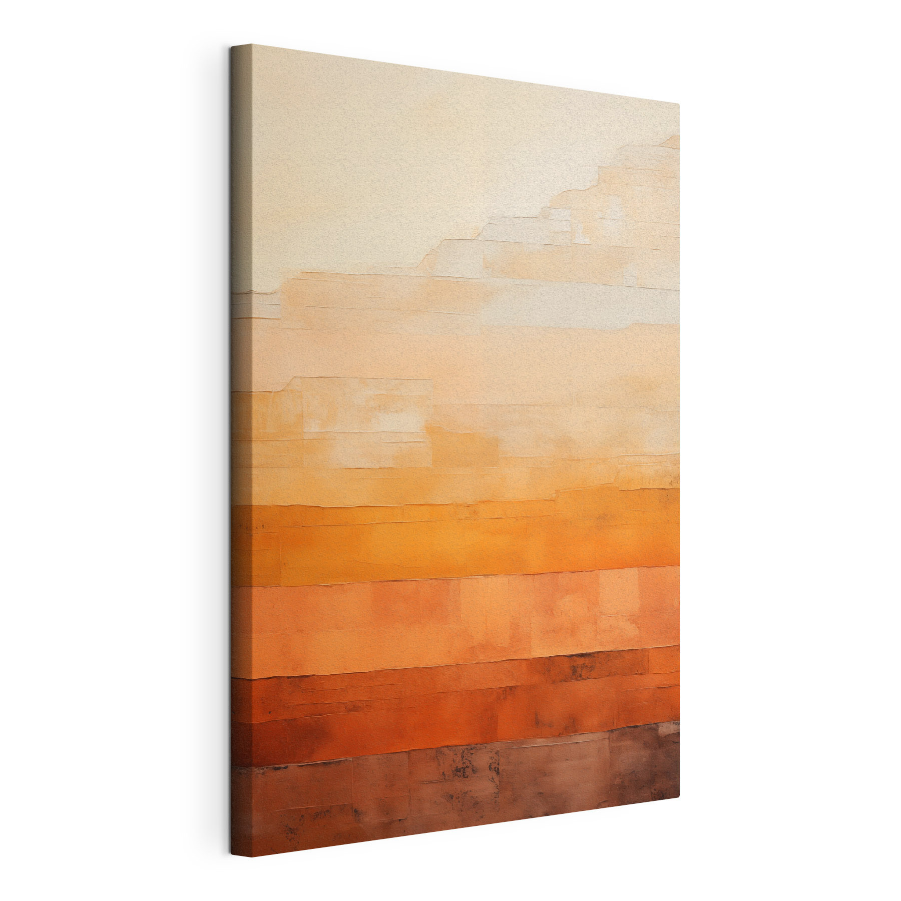 Wall with orange and white stripes Wall with orange and white stripes