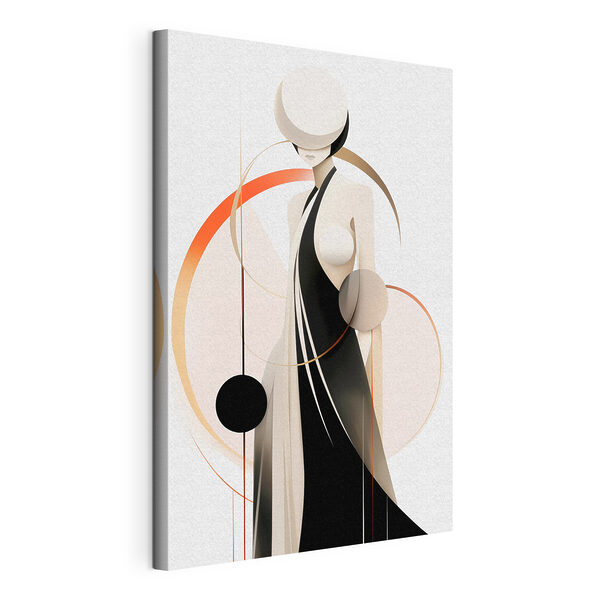 Canvas Schilderijen Vrouw in zwarte jurk (Artikelnummer: s44200) Canvas Schilderijen Canvas Schilderijen Vrouw in zwarte jurk (Artikelnummer: s44200)